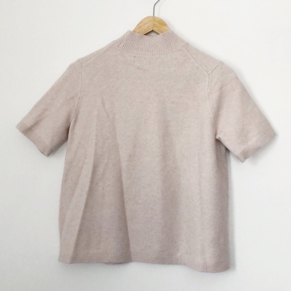 LOFT Mock Neck Cropped Short Sleeve - Picture 4 of 4